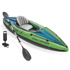 INTEX - Kayak Inflable Challenger K1 Set Capacidad 1 Persona