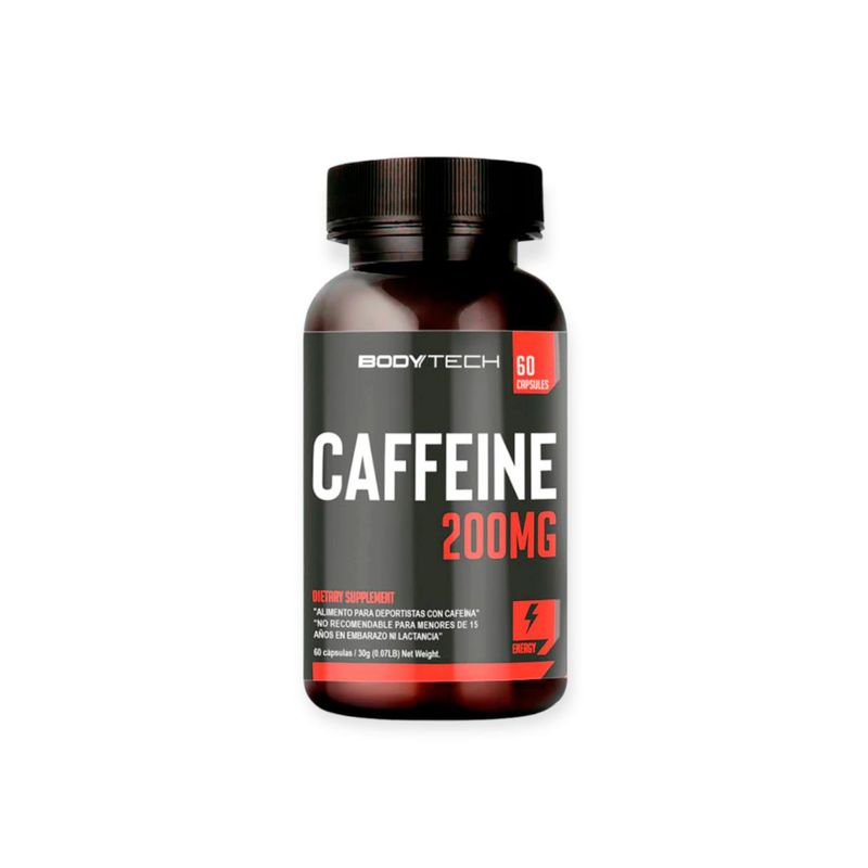 GENERICO - CAFEINA 200MG 60 CAPS - BODYTECH