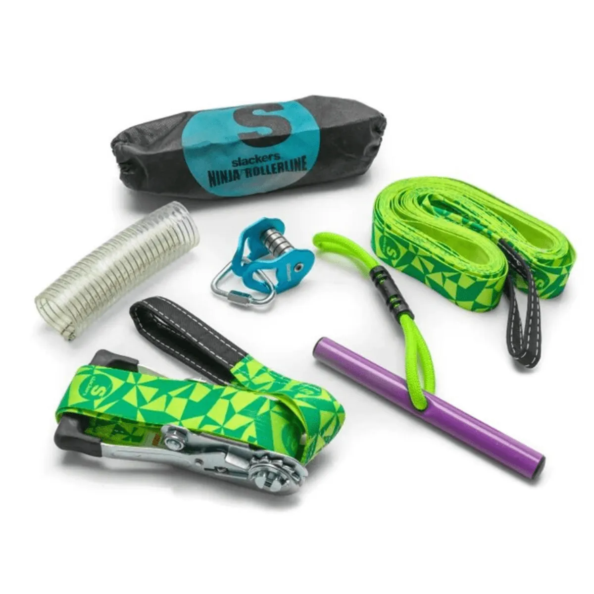 SLACKERS - Tirolesa Manual Rollerline 9.11 m Slackers Ninja Rollerline 30 Ft