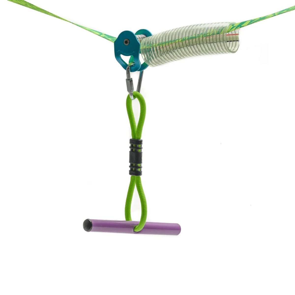 SLACKERS - Tirolesa Manual Rollerline 9.11 m Slackers Ninja Rollerline 30 Ft