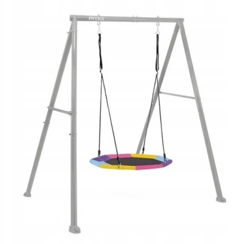 INTEX - Set Columpio Nido Octogonal Intex Saucer Swing Set Gris