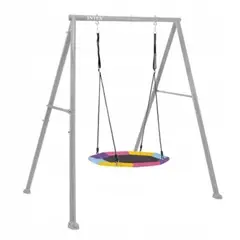 INTEX - Set Columpio Nido Octogonal Saucer Swing Set Gris