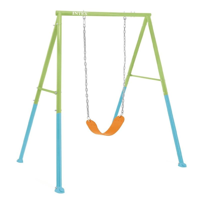 INTEX - Set Columpio 2 en 1 Intex Two in One Swing Set Verde Azul