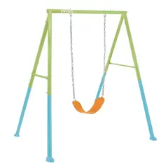 INTEX - Set Columpio 2 en 1 Two in One Swing Set Verde Azul