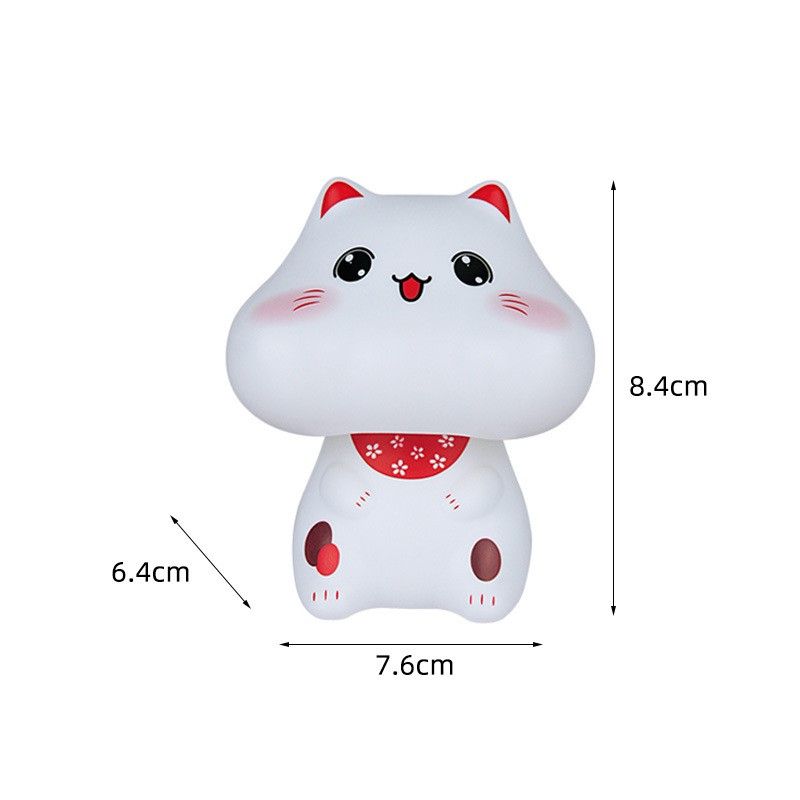 GENERICO - Gato De La Suerte  Maneki Neko Energía Solar Decorativa