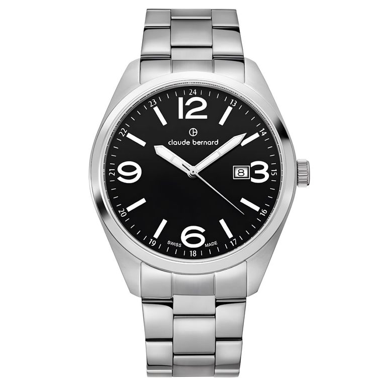 Reloj Classic Date Hombre Acero Plateado TALLA UNICA