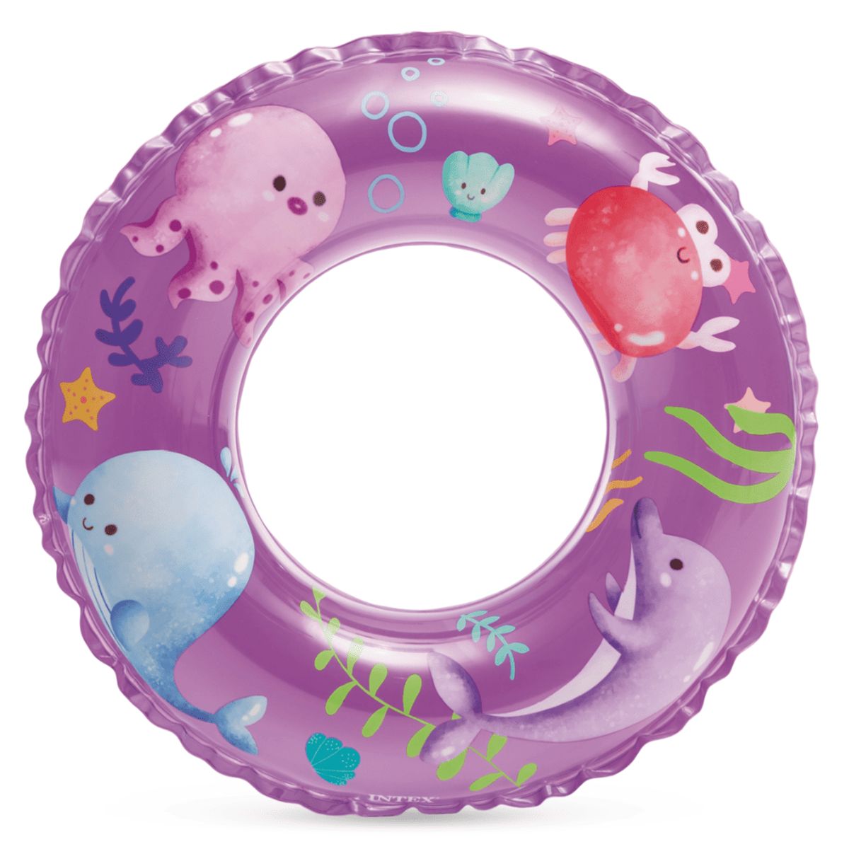 INTEX - Flotador Inflable Redondo Intex Morado 61 Cm