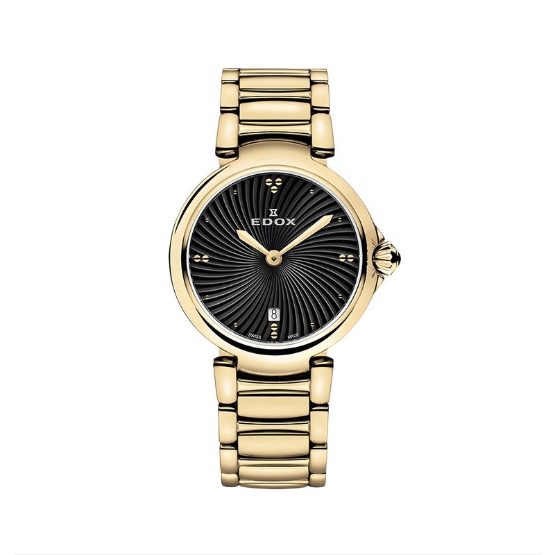 EDOX - Reloj Edox La Passion Black Dial Mujer