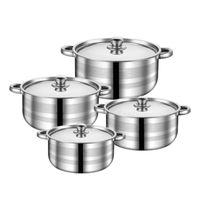 Set De Ollas Acero Inoxidable 4 Piezas 20/22/24/26