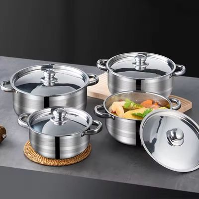 Imagen 2 del producto Set De Ollas Acero Inoxidable 4 Piezas 20/22/24/26