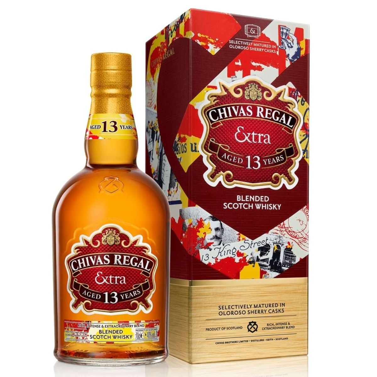 CHIVAS REGAL - Whisky Chivas Regal Extra 13 Años 750cc