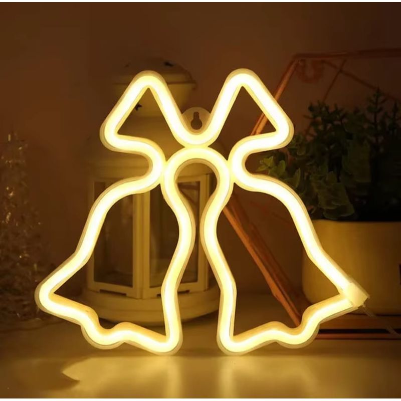 GENERICO - Adornos de Pascua de Luz Led Campana de Navidad 60 cm