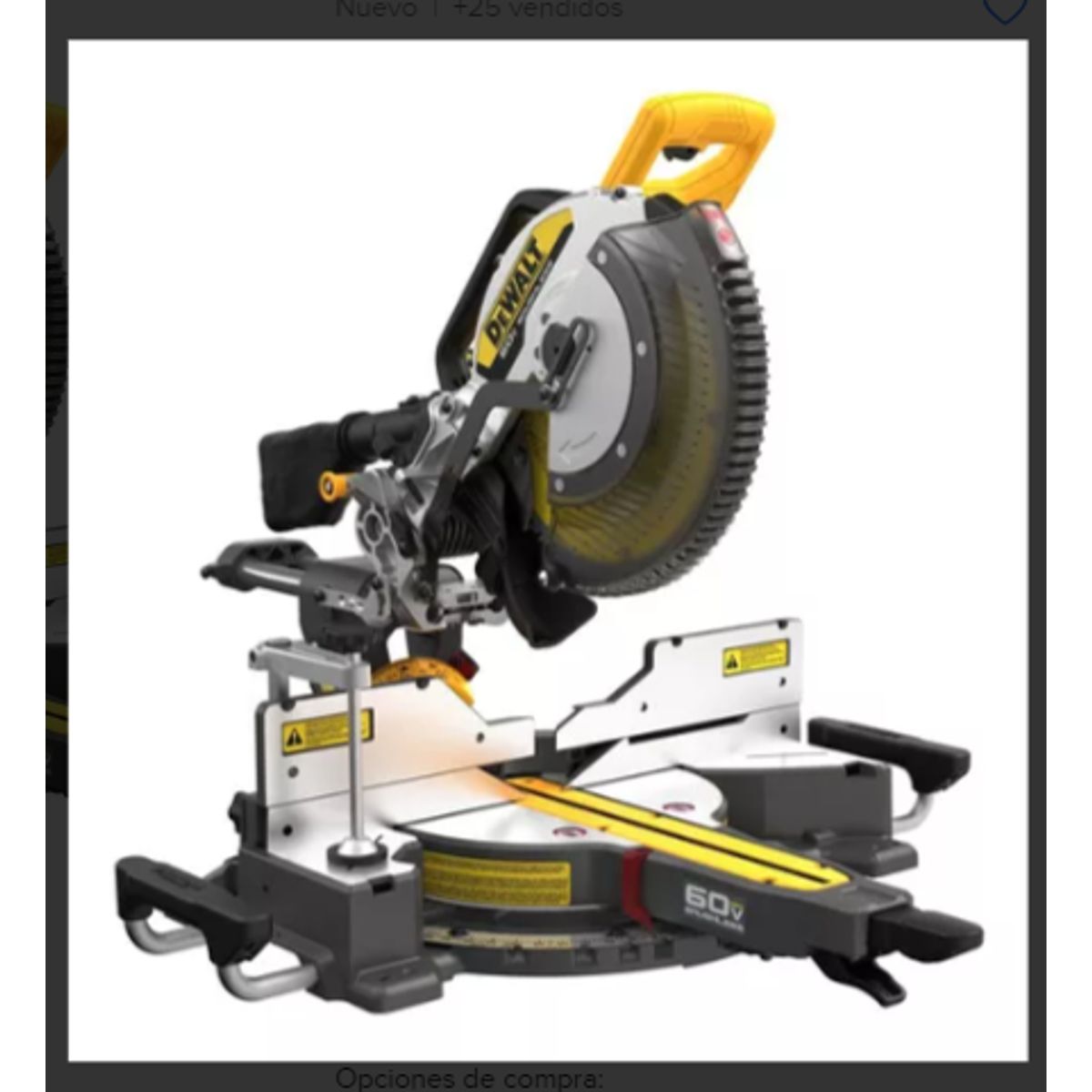 DEWALT - Sierra Ingleteadora Doble Bisel 12" 60v Dewalt  Dcs781b-b3