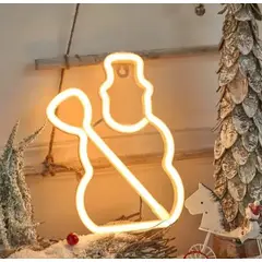 GENERICO - Adornos de Pascua de Luz Led Muñeco de Nieve 50 cm