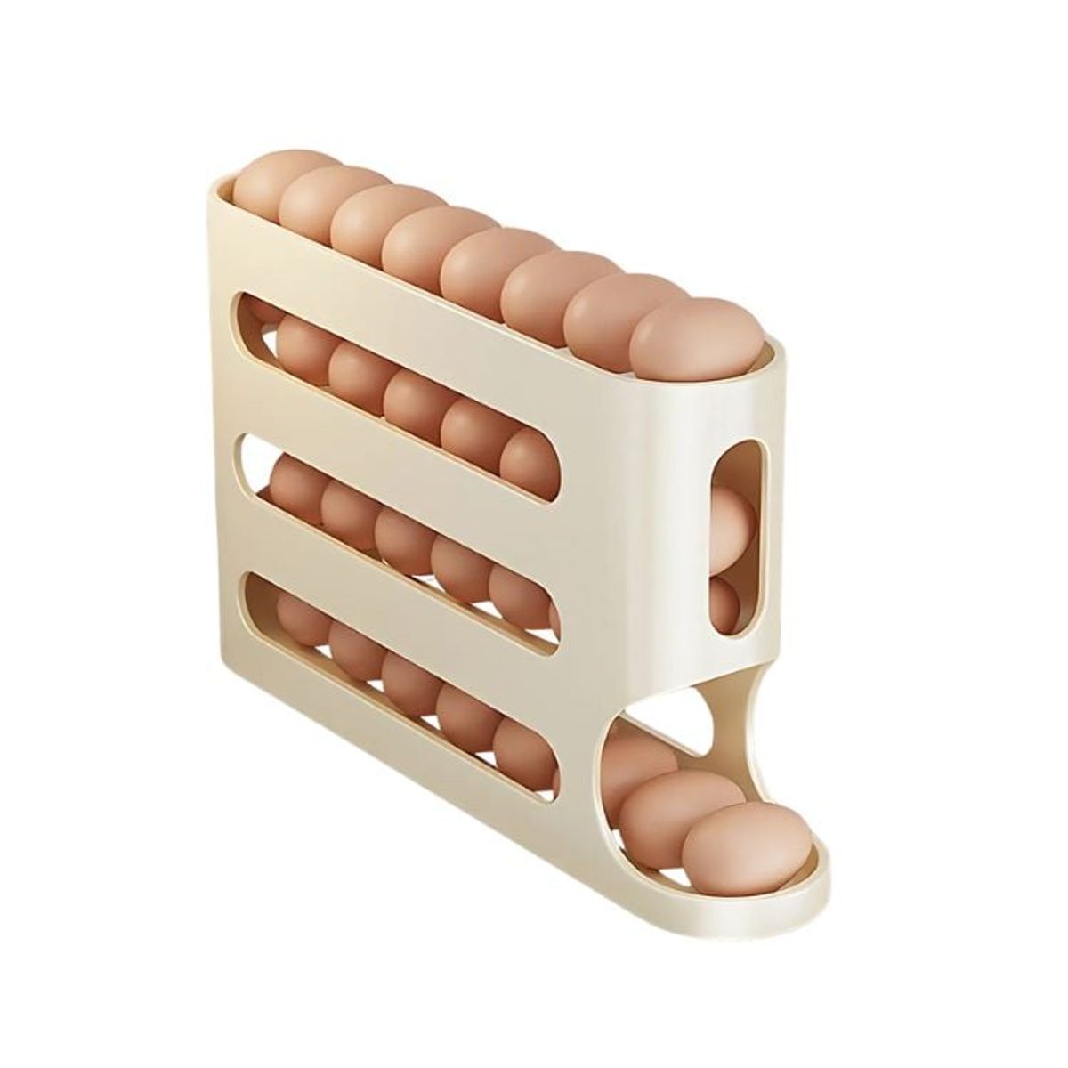 CRUSEC - Pack 2 Soporte De Huevos 4 Niveles Deslizante