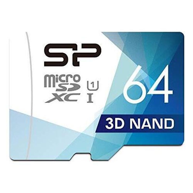 SILICON POWER - Tarjeta de memoria microSD 64GB - SP Silicon Power