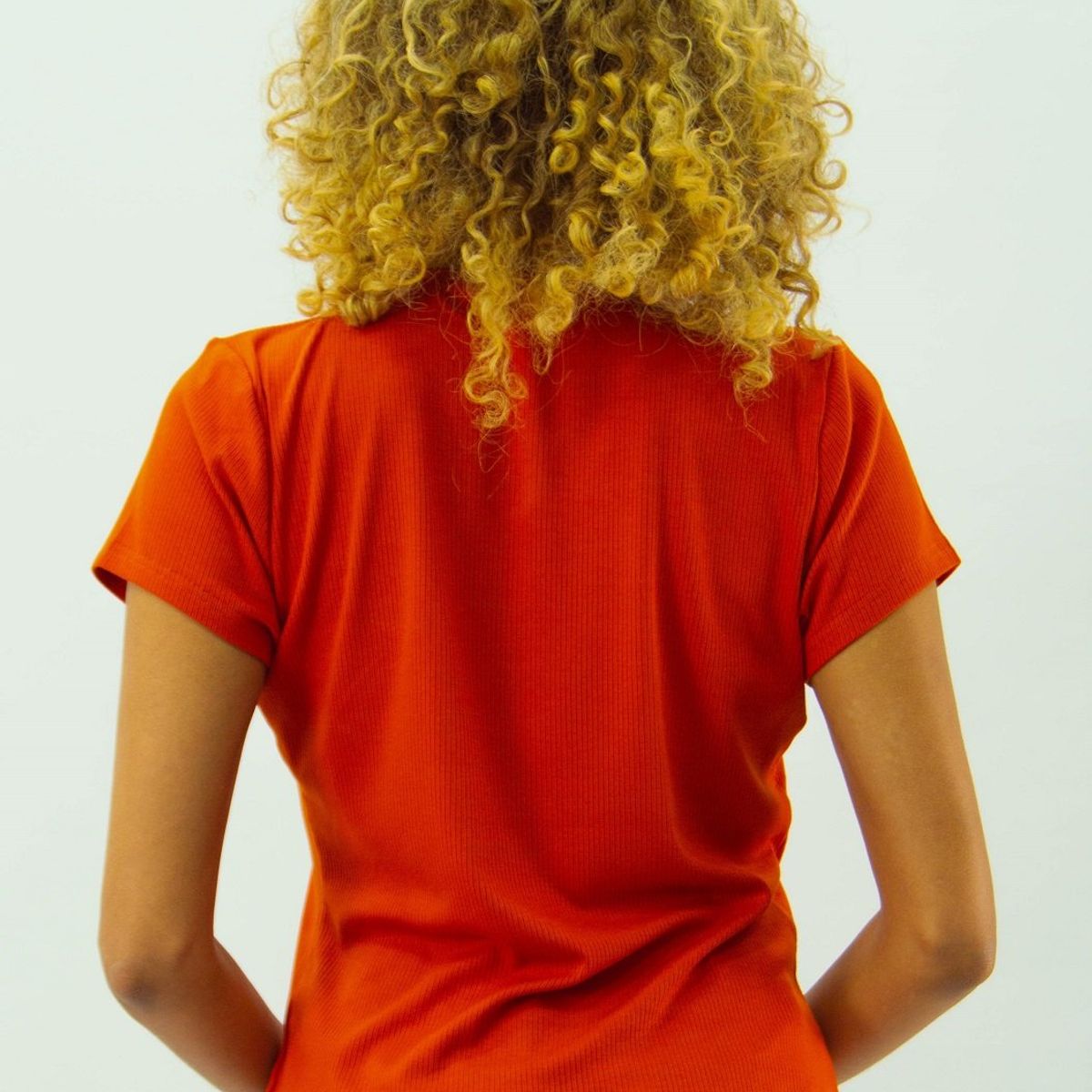 TENTATION - Polera Acanalada MC Ladrillo Tentation