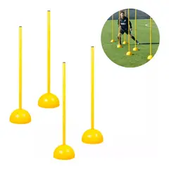 SDFIT - Pack X4 Varilla Baston Pole Slalom Con Base 1 M