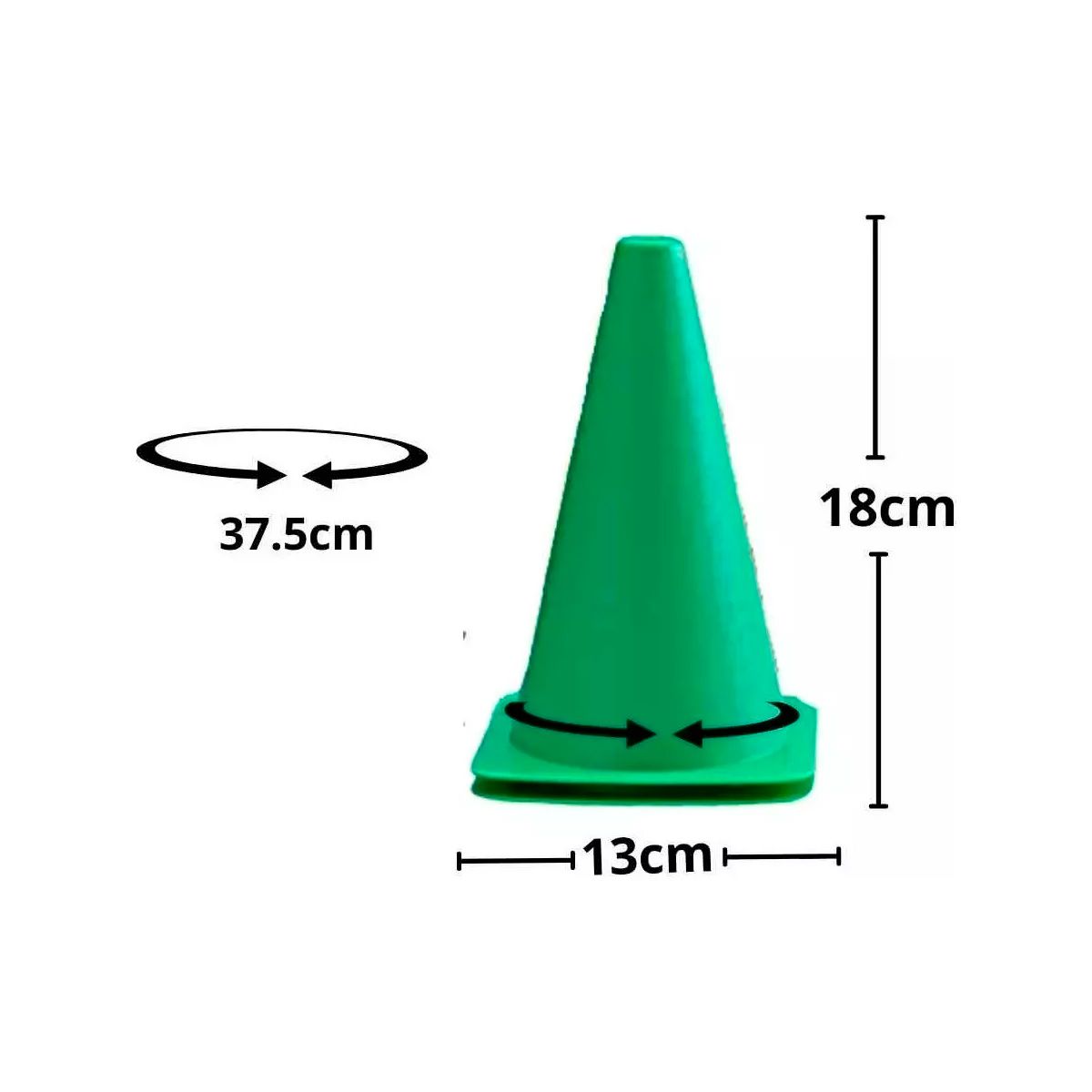 SDFIT - 20 Conos De Entrenamiento 18cm Crossfit Deporte/ Trafico