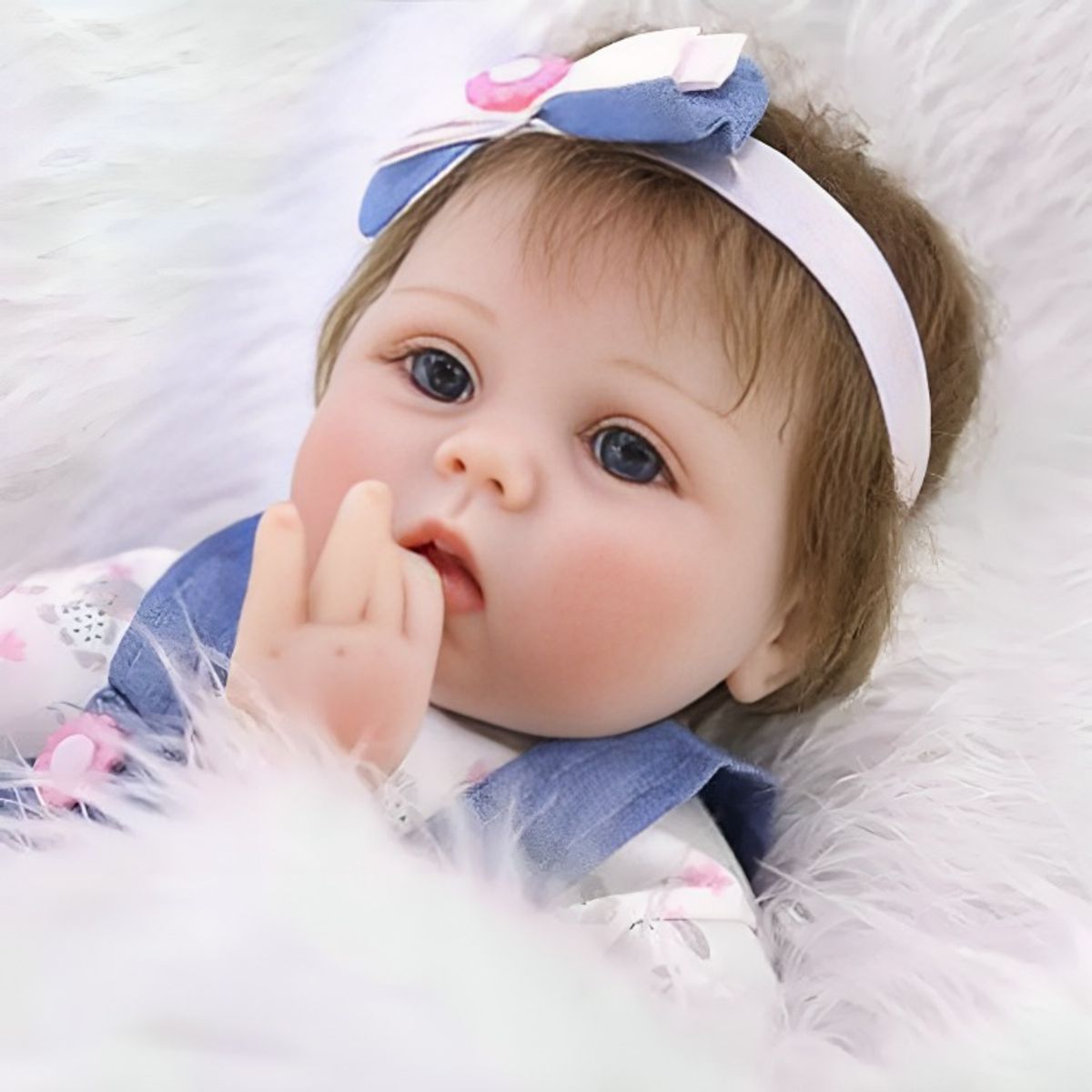 OEM - Bebé Reborn Muñeca Silicon Suave 55cm Realista + Accesorios