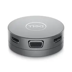 DELL - Adaptador Multipuertos DA310 USB-C USB x2 HDMI VGA DP - Gris