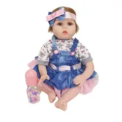 OEM - Bebé Reborn Muñeca Silicon Suave 55cm Realista + Accesorios