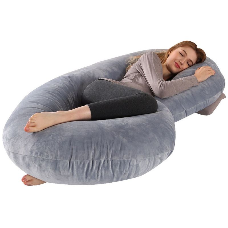 MUNDO MAGIA - Cojin Almohada Maternal Con Funda Extra Suave En forma de C
