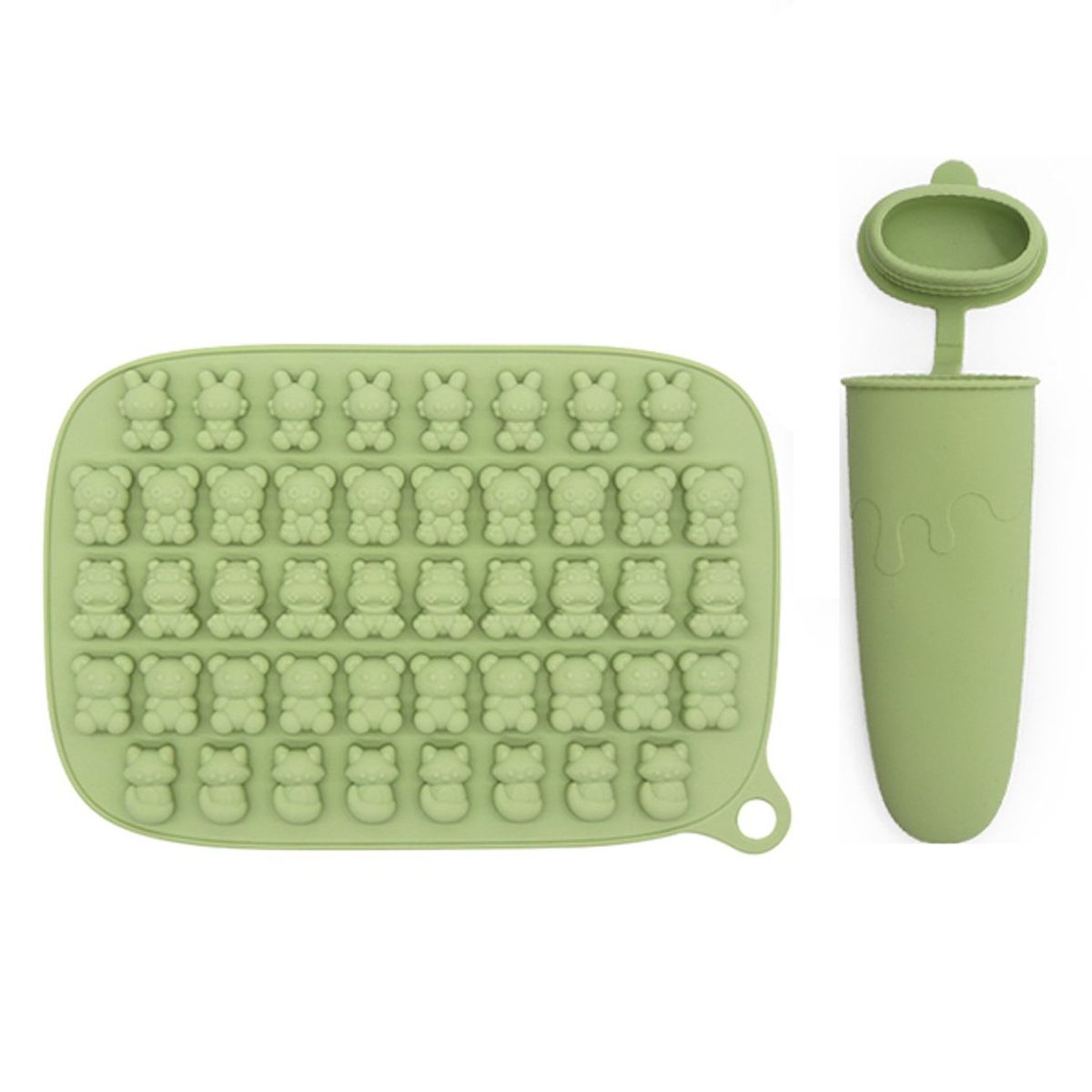 BEBESIT - Set Alimentación Summer Silicona Verde