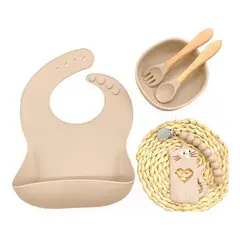 BEBESIT - Set Alimentación March Silicona Beige