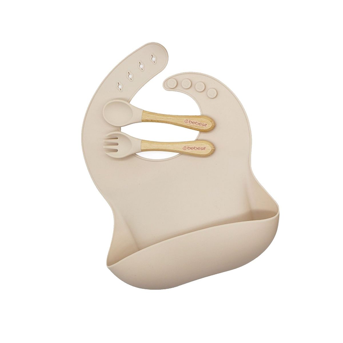BEBESIT - Set Alimentación October Silicona Beige