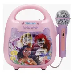DISNEY - Parlante Portatil Bluetooth Karaoke Princesa