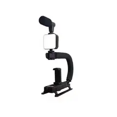 ANGELES DEL HOGAR - KIT PARA GRABACION SOPORTE ESTABILIZADOR PARA CAMARA AY-49U