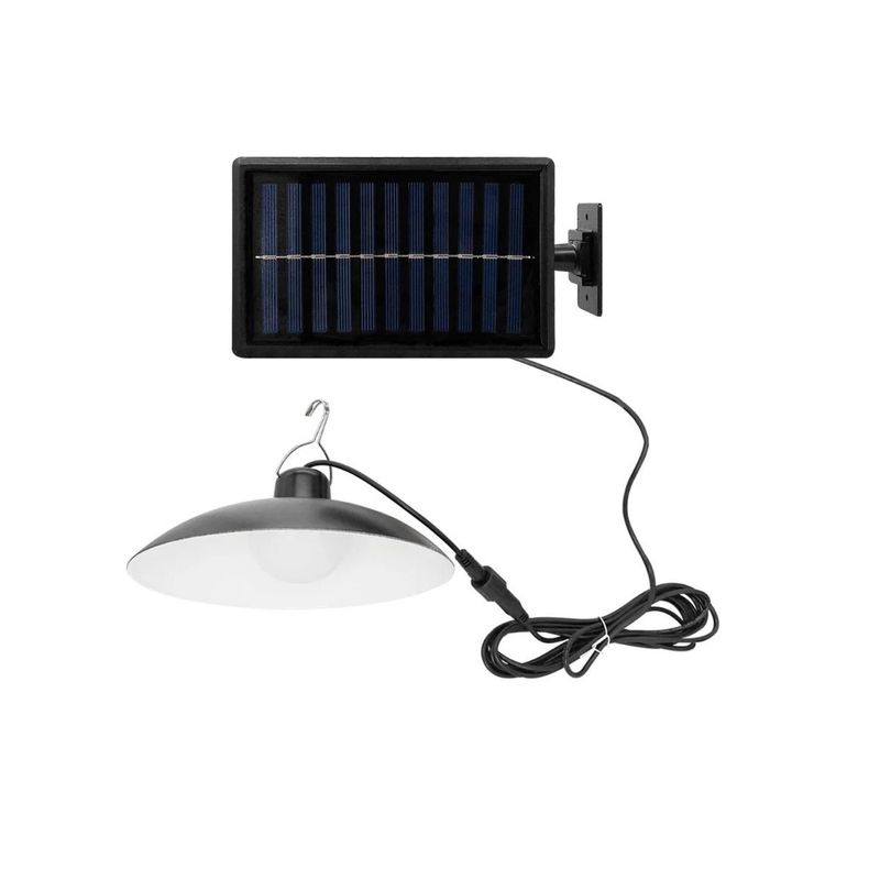 ANGELES DEL HOGAR - LÁMPARA COLGANTE SOLAR LED RECARGABLE CONTROL REMOTO 30W IP44
