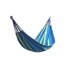 ANGELES DEL HOGAR - HAMACA CAMPING O JARDIN 150X200CM AZUL