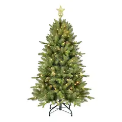 SHOP EHOME BAG - Arbol de Navidad de 1.80 con Luces Cálidas Incorporadas y Estrellas