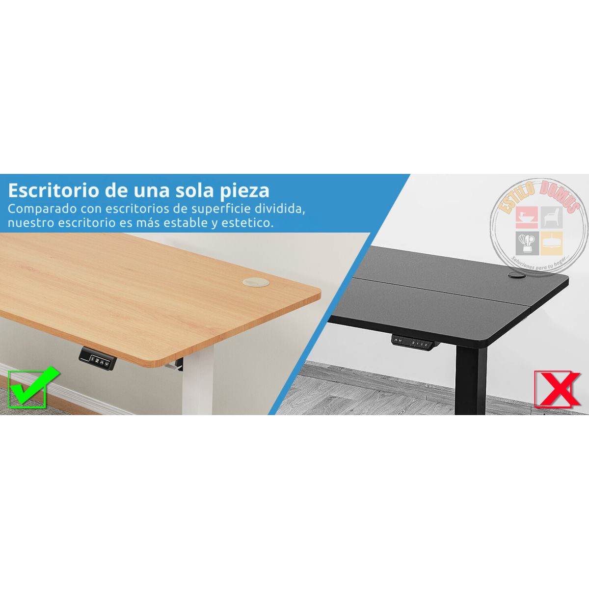 GENERICO - Escritorio Regulable En Altura Eléctrico 2 Memorias