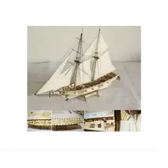 GENERICO - Barco A Escala De Madera Maqueta Ensamblaje Para Armar