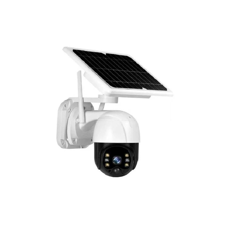 ANGELES DEL HOGAR - CAMARA IP SOLAR 360° SEGURIDAD WIFI EXTERIOR HD 1080P