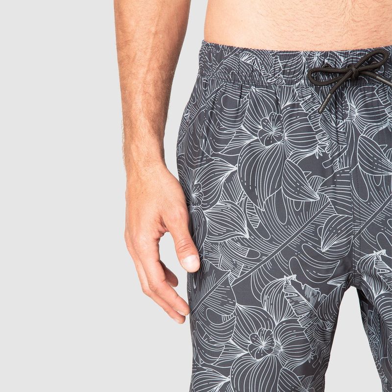 BUBBA - Swimsuit Dark Leaves Black Bubba