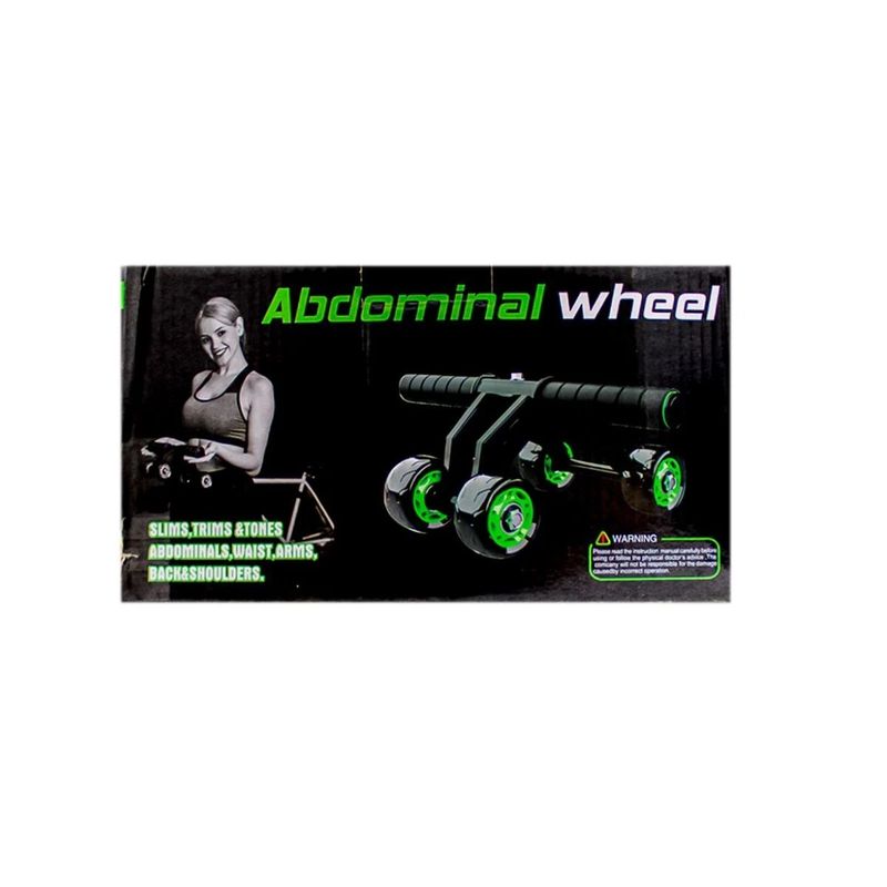 ANGELES DEL HOGAR - RODILLO ABDOMINAL 4 RUEDAS EJERCICIOS
