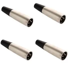 MEKSE - Conector Canon Macho 4 unidades