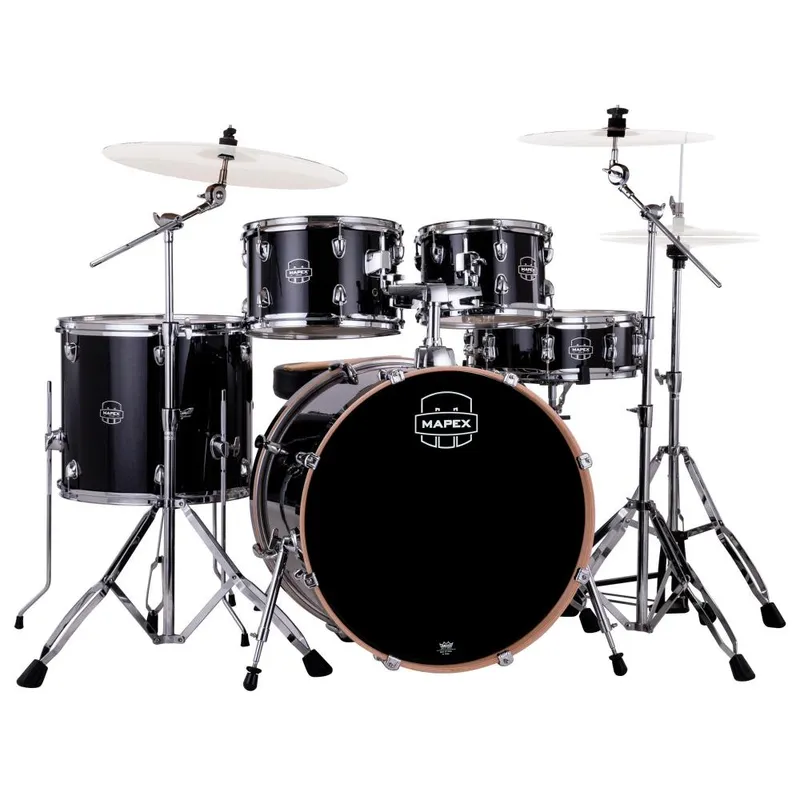 MAPEX - Batería acústica Mapex Serie Venus VE5295FTVH - Black Galaxy Sparkle