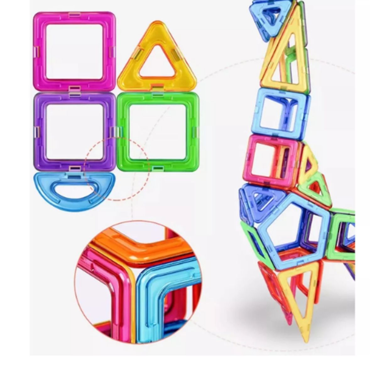 GENERICO - Bloques Construcción Bloques Magneticos Juguetes