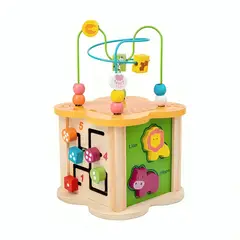 OEM - Cubo Didáctico Juguete De Madera Bebe Infantil