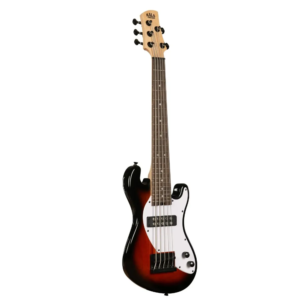 KALA - U-Bass Sólido 5 Cuerdas Fretted Marron Burst Kala