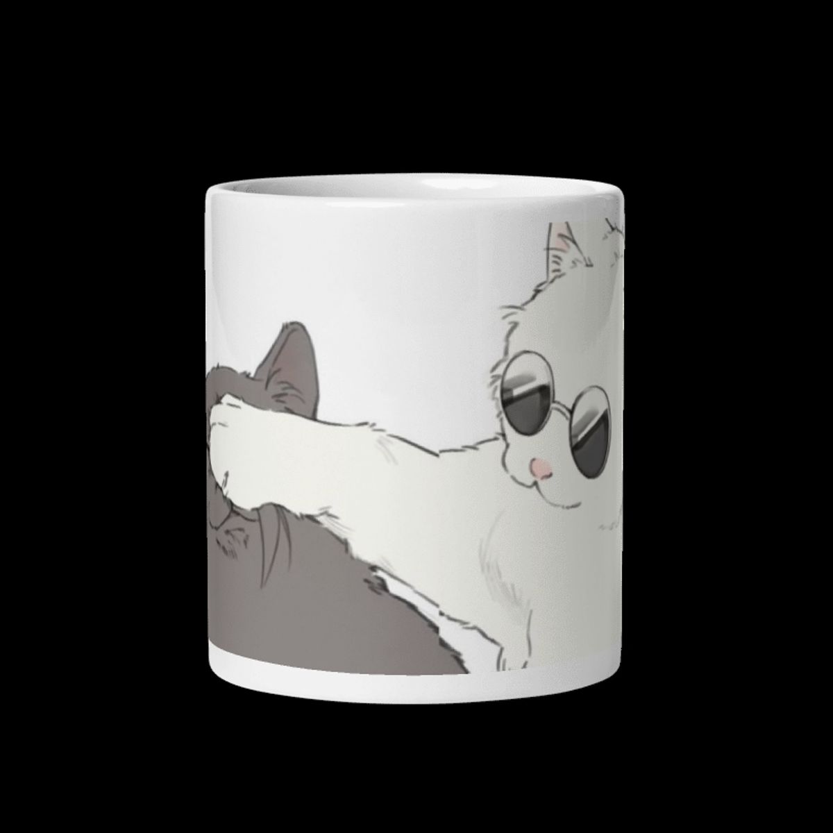 GENERICO - Tazon Estampado Anime Gojo y Geto Cat