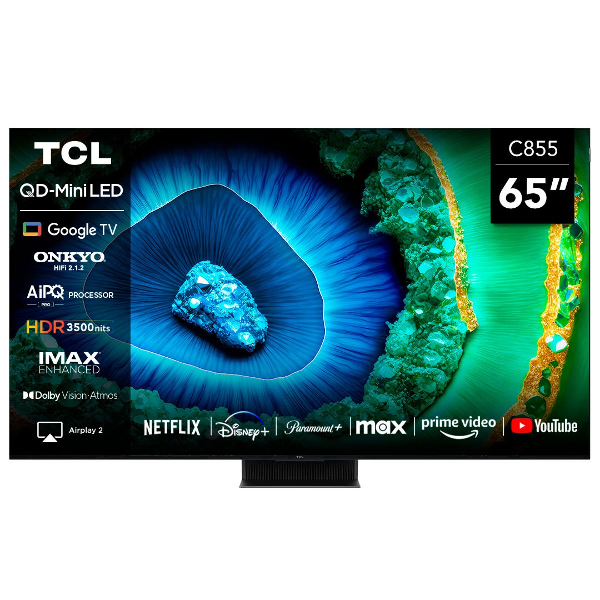 TCL - TCL 65" QLED Mini LED 4K 65C855 Smart TV