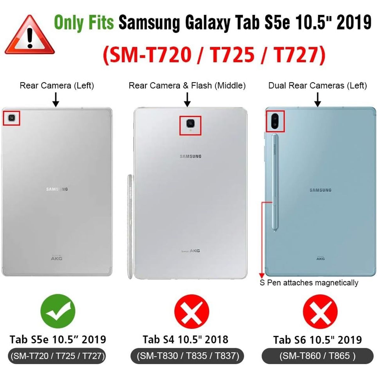 GENERICO - Funda Teclado Y Touchpad Para Samsung Tab S5e105 T720t725
