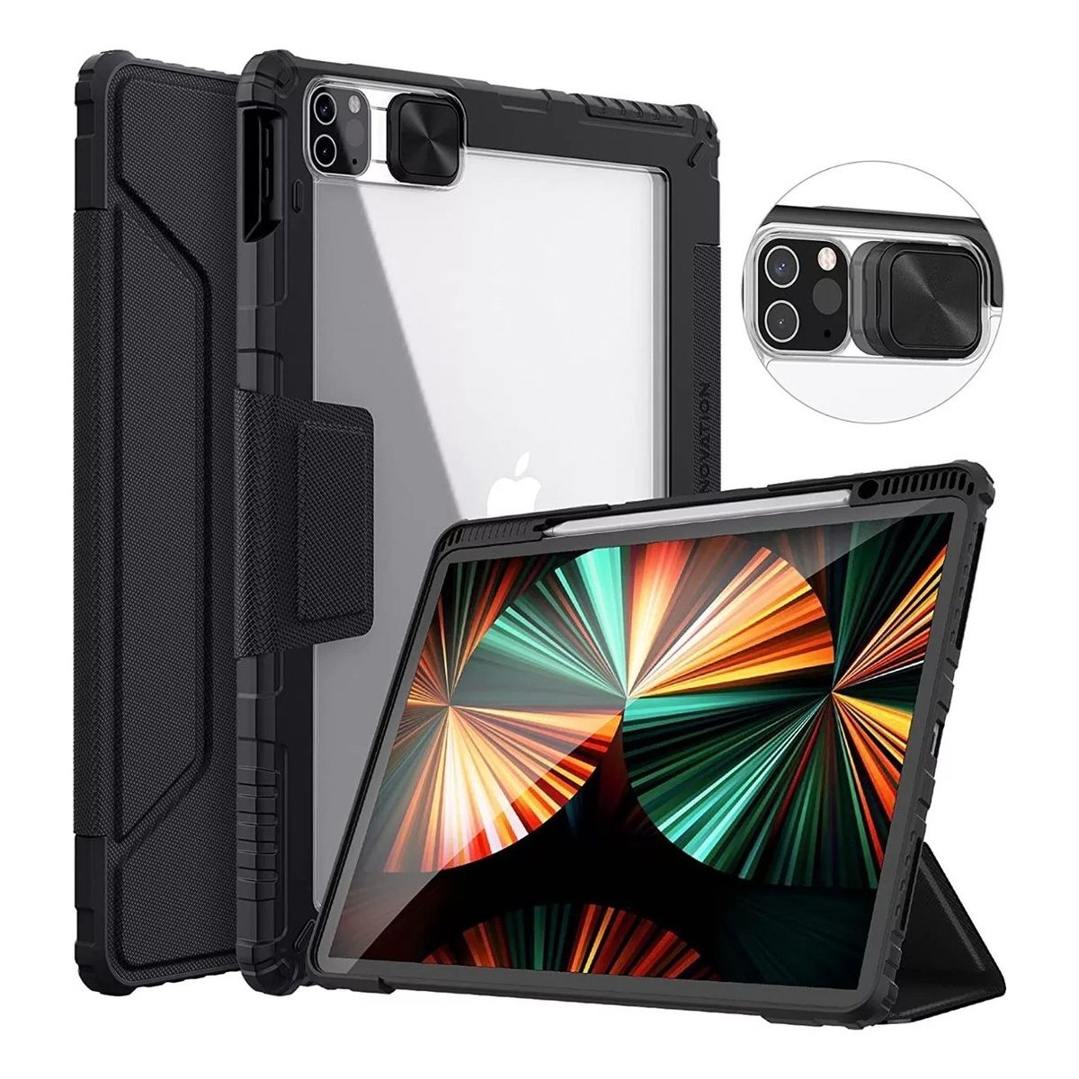 GENERICO - Carcasa Nilkin Antigolpes Para iPad Pro 12,9 M2 6ta Gen.