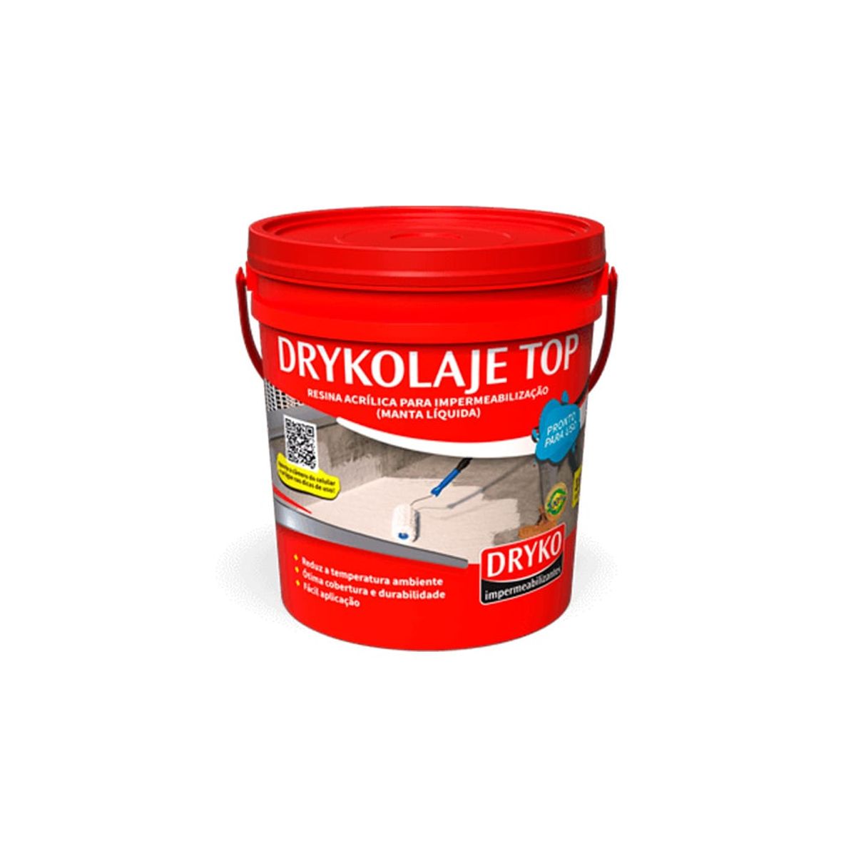 GENERICO - Manta líquida acrílica impermeabilizante Drykolaje Top 12  Kg.